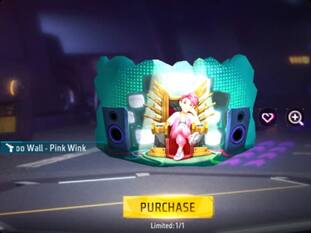 Free Fire Max में Pink Wink ग्लू वॉल स्किन पाने का मौका, ऐसे तुरंत करें क्लेम
