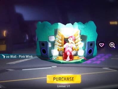 Free Fire Max में Pink Wink ग्लू वॉल स्किन पाने का मौका, ऐसे तुरंत करें क्लेम