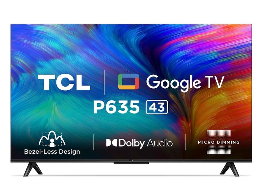 TCL 108 cm (43 inches) Metallic Bezel-Less Series 4K Ultra HD Smart LED Google TV