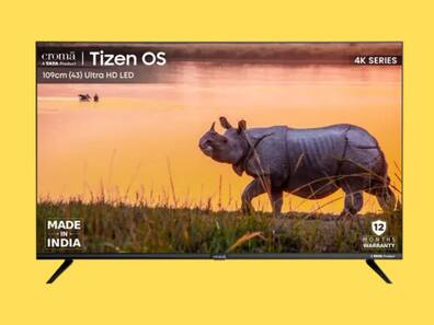 Croma Tizen OS के 43 इंच, 50 इंच और 55 इंच स्मार्ट टीवी भारत में लॉन्च, कीमत मात्र 25,490 रुपये से शुरू