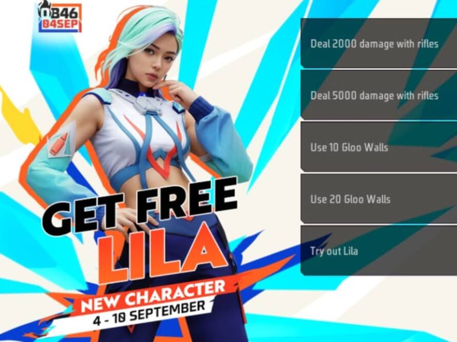 Free Fire MAX में फ्री मिल रहा Lila कैरेक्टर, ऐसे पाएं