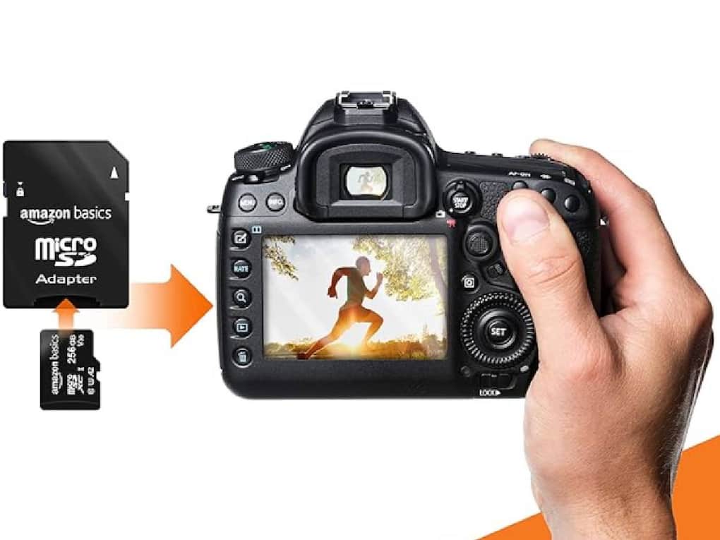amazon basics 256Gb Microsdxc Memory Card with Full Size Adapter