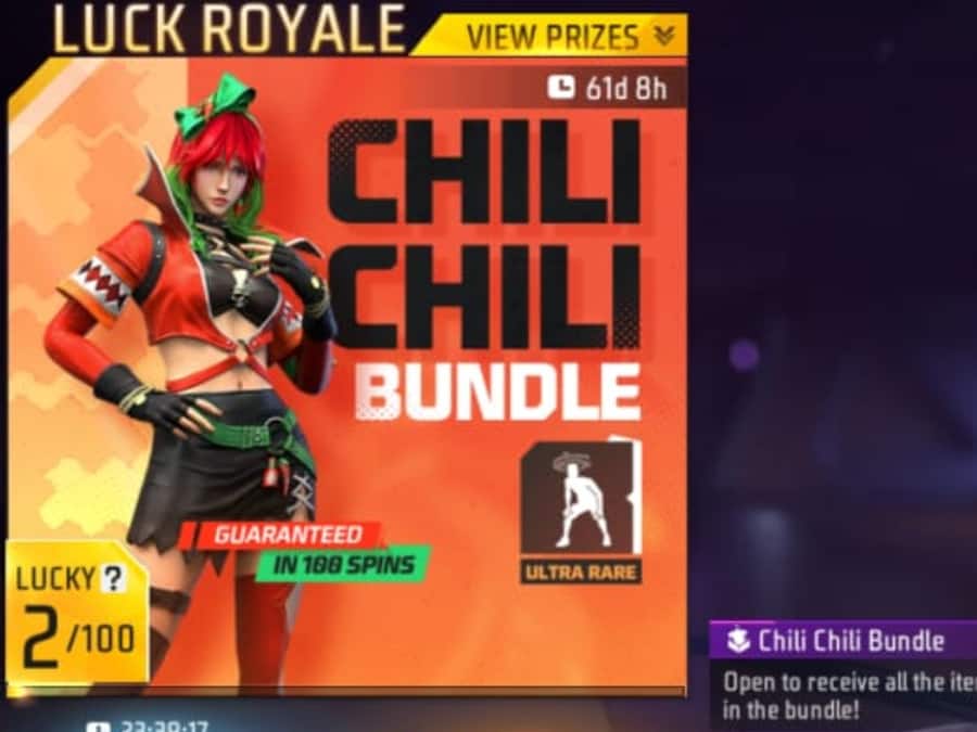 Free Fire Max में Chili Chili बंडल मिल रहा फ्री, डायमंड्स नहीं होंगे खर्च Bundle