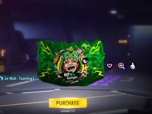 Free Fire Max में Taunting Dino ग्लू वॉल स्किन पाने का मौका, जानें कैसे करें क्लेम