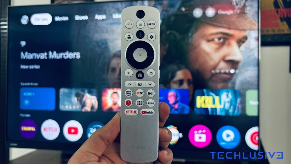 Haier TV remote front full
