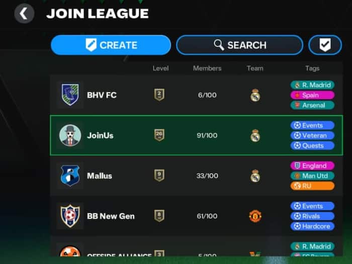 FC Mobile Leagues