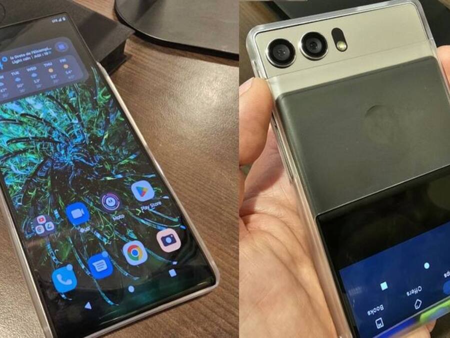 Motorola का अनोखा रोलेबल स्मार्टफोन, स्क्रीन पर कहीं भी टच करके हो जाएगा अनलॉक! Moto (2)
