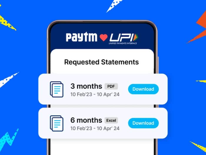 UPI Statement via Paytm