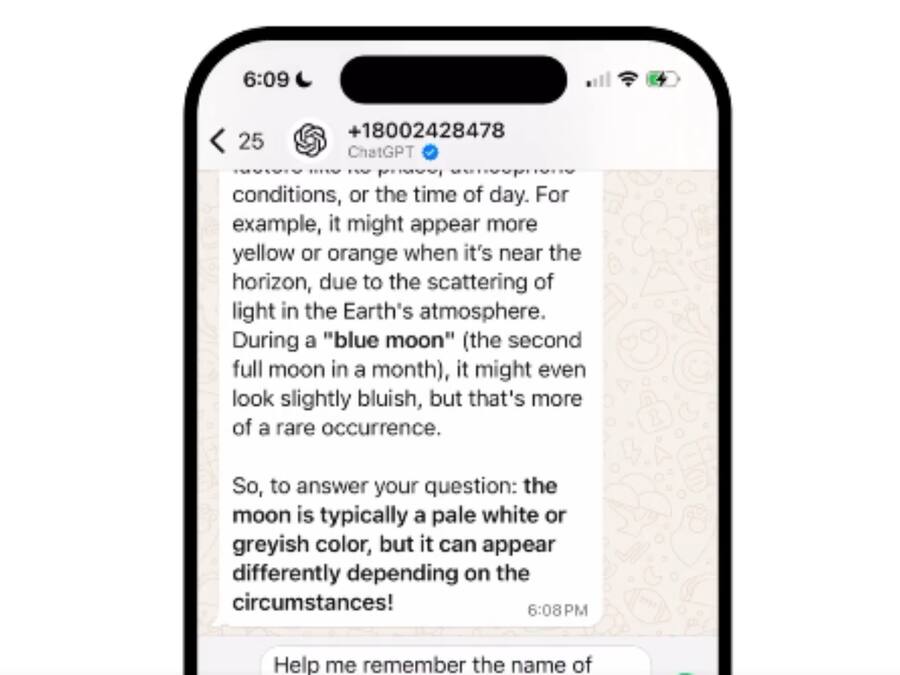 WhatsApp पर अब चलेगा ChatGPT, एक क्लिक में मिलेंगे सभी सवालों के जवाब ChatGPT