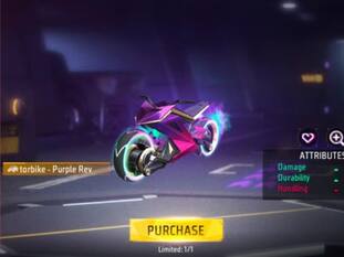 Free Fire Max में Motorbike- Purple Rev पाने का मौका, ऐसे करें क्लेम