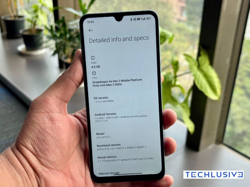 POCO C75 detailed specs