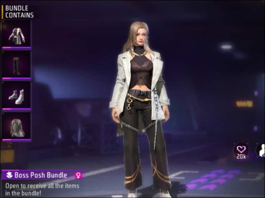 Free Fire Max में मिल रहा Boss Posh Bundle, ज्यादा Diamonds भी नहीं होंगे खर्च Bundle (12)