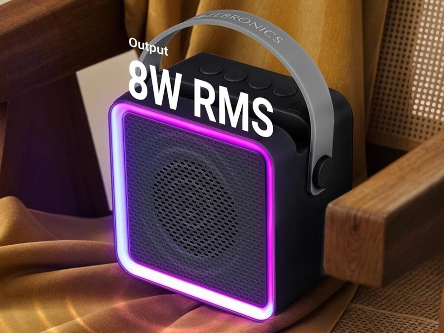 Portable Speakers Under 1000 on Amazon: RGB लाइट वाले फाडू स्पीकर, सस्ते में मिलेगी जबरदस्त साउंड ZEBRONICS County 8