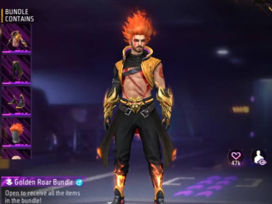 Free Fire Max में Golden Roar Bundle पाने का मौका, Diamonds भी आधे होंगे खर्च Bundle (21)