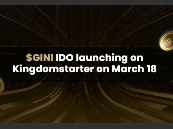 $GINI IDO Launching on Kingdomstarter on March 18