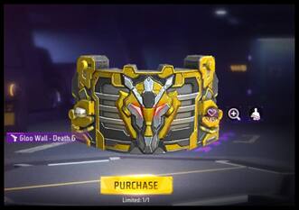 Free Fire Max में Death Guardian Gloo Wall skin पाने का मौका, आधे Diamonds होंगे खर्च