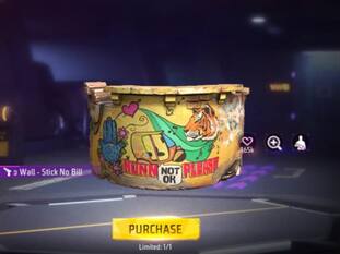 Free Fire Max में Stick No Bills ग्लू वॉल स्किन पाने का मौका, आधे डायमंड्स में करें क्लेम