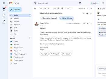 Gmail में आ गया Add to Calendar बटन, Google Calendar में आसानी से इवेंट होंगे क्रिएट