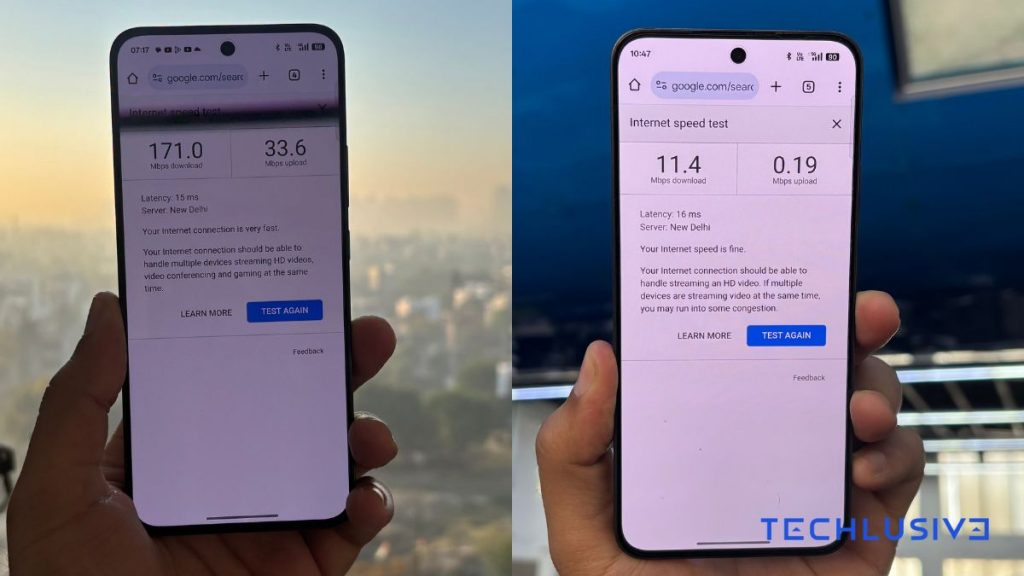 OPPO F29 5G network test