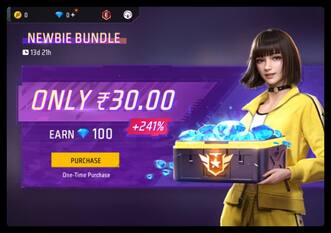 Free Fire Max Diamonds: आ गया Newbie Bundle ऑफर, 100 डायमंड्स इतने कम में पाने का मौका