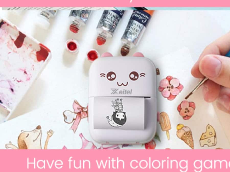 ZEITEL® Mini Bluetooth Thermal Printer