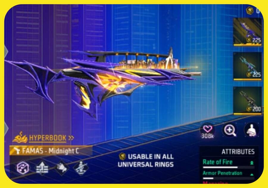 Free Fire Max की बेस्ट प्रीमियम गन स्किन, M1887 Sterling Conqueror FAMAS और Midnight Cityscape पाएं फ्री Game - 2025-05-19T202548.524