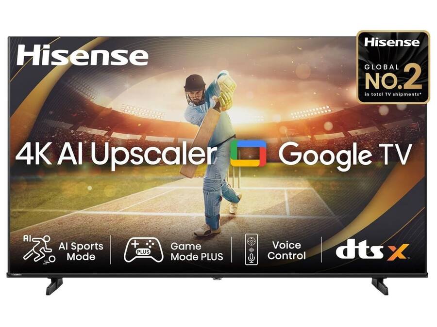 Hisense 108 cm (43 inches) E6N Series 4K Ultra HD Smart LED Google TV