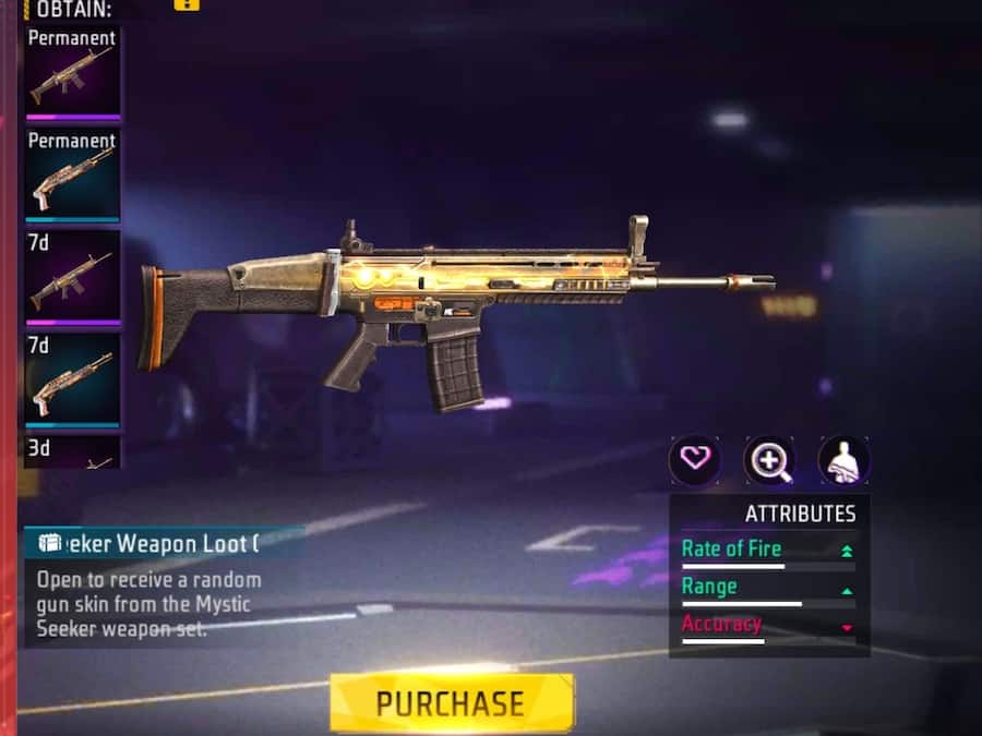 Free Fire Max में Mystic Seeker वेपन लूट क्रेट पाने का मौका, Daily Special से करें क्लेम Gun Skin