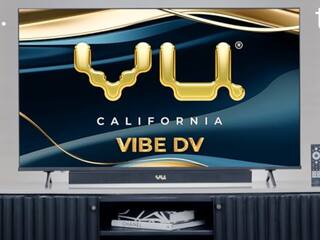 Vu Vibe DV 4K QLED टीवी 75 इंच तक के स्क्रीन साइज में लॉन्च, कीमत 26999 से शुरू