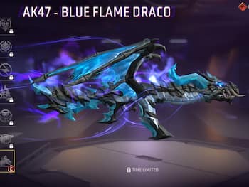 Free Fire Max में AK47- Blue Flame Draco Evo Gun Skin गन स्किन मिल रही मुफ्त, Evo Access की एंट्री