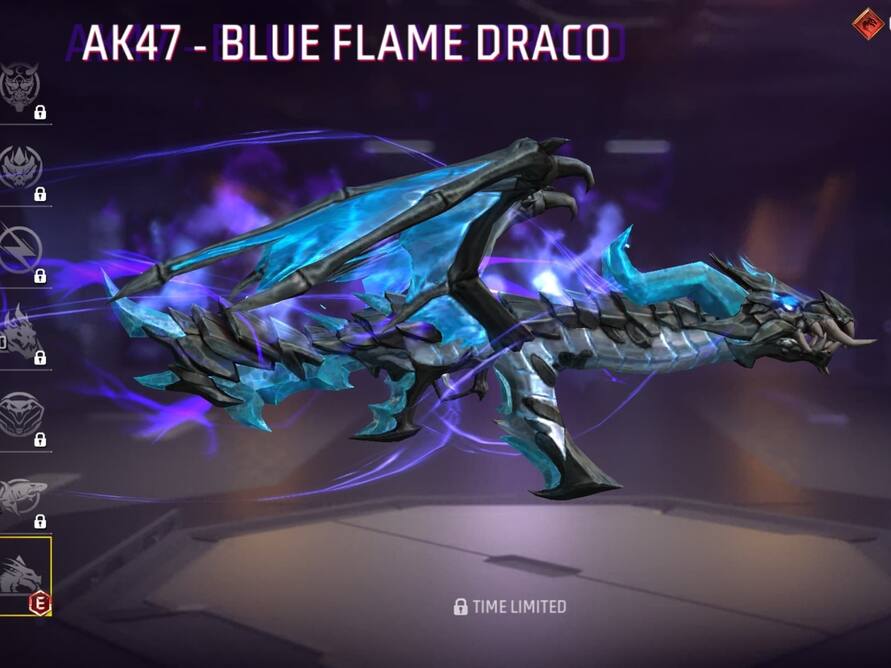 Free Fire Max में AK47- Blue Flame Draco Evo Gun Skin गन स्किन मिल रही मुफ्त, Evo Access की एंट्री