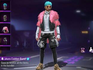 Free Fire Max आधे Diamonds में खरीदें Sakura Clubber बंडल, Daily Special से करें Claim