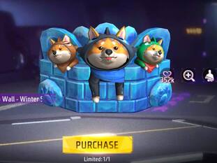 Free Fire Max में आज पाएं Winter Shiba Gloo Wall Skin, आधे Diamonds होंगे खर्च