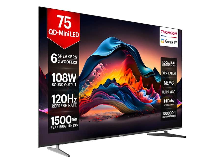 Thomson Mini QD LED टीवी 65 और 75 इंच स्क्रीन साइज में लॉन्च, जानें कीमत और स्पेसिफिकेशन Thomson QD Mini LED TV