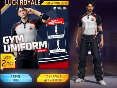 Free Fire Max में Gym Uniform बंडल Gold Coins से खरीदें, Spin के लिए Diamonds की नहीं पड़ेगी जरूरत