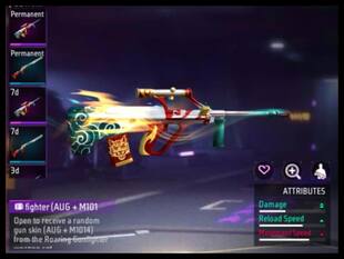 Free Fire Max में Roaring Gunfighter वेपन लूट क्रेट पाएं, आधे दाम में करें Unlock