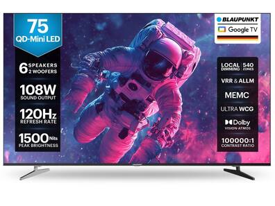 Blaupunkt Mini QD टीवी 75 इंच तक के स्क्रीन साइज और 108W स्पीकर्स के साथ भारत में लॉन्च, जानें कीमत