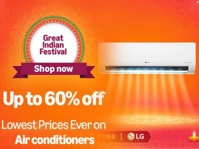 Amazon Great Indian Festival Sale: मेगा सेल में धड़ाम गिरी टॉप 5 AC ब्रांड्स की कीमत, आधे दाम में ले आएं घर