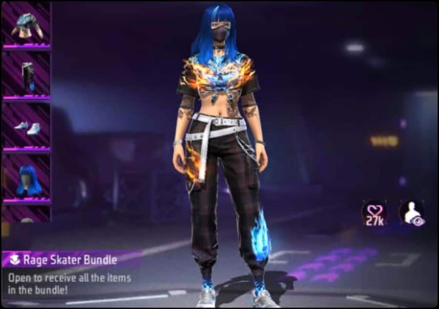 Free Fire Max में Rage Skater Bundle आधे Diamonds में करें Claim, डेली स्पेशल में स्पेशल मौका Fee Fire Max