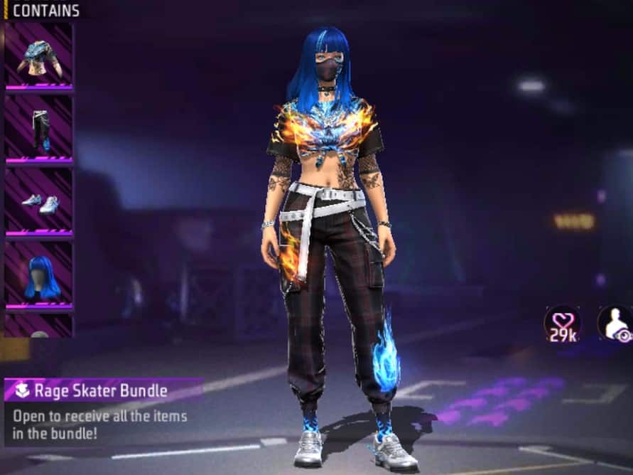 Free Fire Max में आधी कीमत में मिल रहा Rage Skater Bundle आज, अभी ऐसे करें Claim