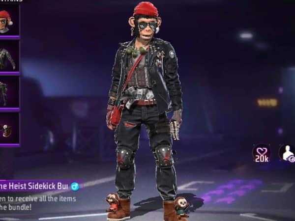 Free Fire Max में आधी कीमत में मिल रहा The Heist Sidekick बंडल, ऐसे करें Unlock