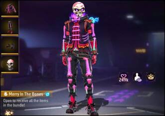 Free Fire Max में Merry in The Bones Bundle आज आधे Diamonds में पाओ, Daily Special लिस्ट हुई अपडेट