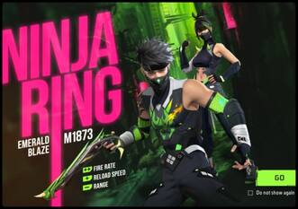 Free Fire Max में Ninja Ring इवेंट की एंट्री, M1873 Emerald Blaze और Malachite Ninja Bundle पाएं फ्री