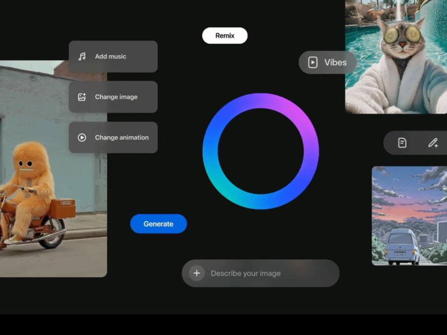 Meta Launches ‘Vibes’: An AI Short Video Feed To Rival TikTok And Reels