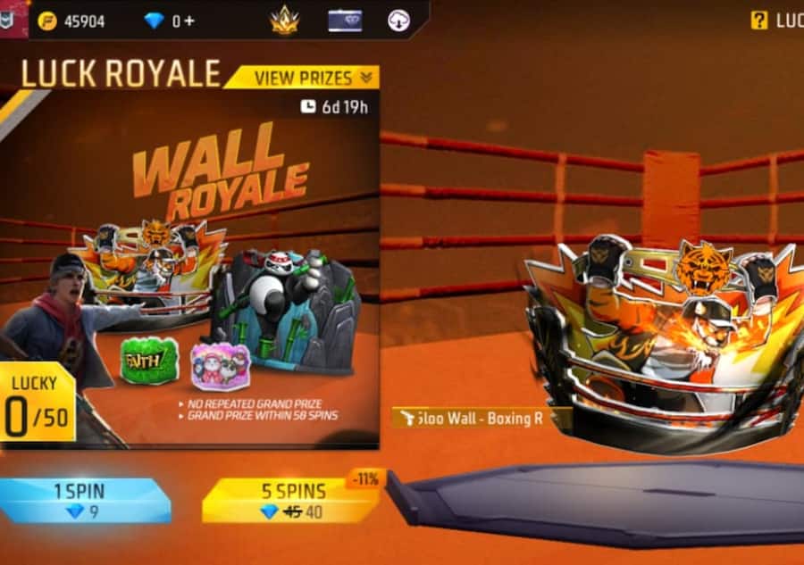 Free Fire Max में नई Boxing Ring Gloo Wall Skin मिल रही फ्री, Wall Royale इवेंट हुआ LIVE Wall skin (1)