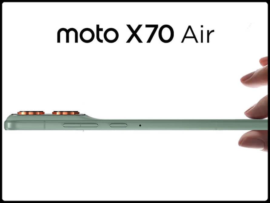 Moto X70 Air: рдореЛрдЯреЛ рдХрд╛ рд╕рдмрд╕реЗ рдкрддрд▓рд╛ рдлреЛрди рд╣реБрдЖ рд▓реЙрдиреНрдЪ, 50MP рдХреИрдорд░рд╛ рдХреЗ рд╕рд╛рде рдорд┐рд▓реЗрдЧрд╛ рдпреЗ рд╕рдм