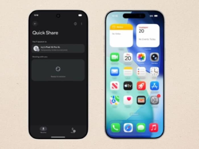 Android to iPhone sharing