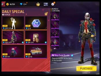 Free Fire Max में Rosy Smile Bundle पाने का मौका, आधे Diamonds में करें Claim