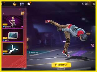 Free Fire Max में Moon Flip Emote पाने का गोल्डन चांस, सिर्फ 99 Diamonds में पाएं