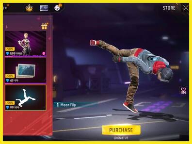 Free Fire Max में Moon Flip Emote पाने का गोल्डन चांस, सिर्फ 99 Diamonds में पाएं